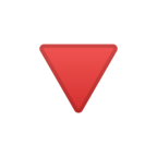 Red Triangle Pointed Down