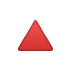 Red Triangle Pointed Up