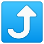 Right Arrow Curving Up