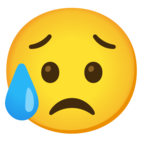 Sad but Relieved Face