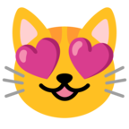 Smiling Cat with Heart-Eyes