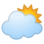 Sun Behind Large Cloud