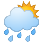 Sun Behind Rain Cloud