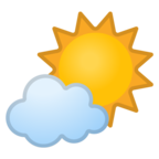 Sun Behind Small Cloud