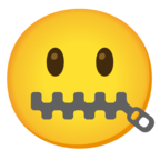 Zipper-Mouth Face