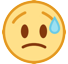 Sad but Relieved Face