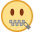 Zipper-Mouth Face