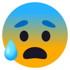 Anxious Face with Sweat