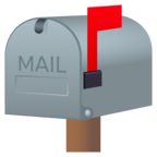 Closed Mailbox with Raised Flag