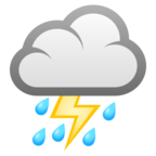 Cloud with Lightning and Rain