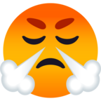 Face with Steam From Nose