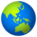 Globe Showing Asia-Australia