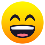 Grinning Face with Smiling Eyes