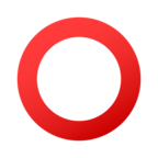 Hollow Red Circle