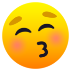 Kissing Face with Closed Eyes