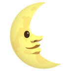 Last Quarter Moon Face