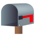 Open Mailbox with Lowered Flag