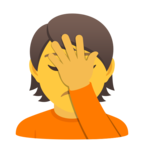 Person Facepalming