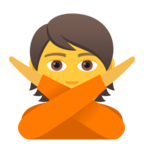 Person Gesturing No