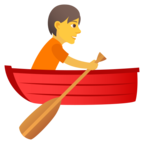 Person Rowing Boat