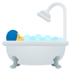Person Taking Bath