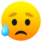 Sad but Relieved Face