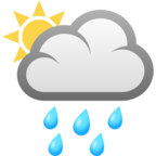 Sun Behind Rain Cloud