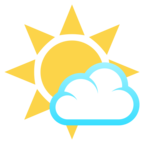 Sun Behind Small Cloud