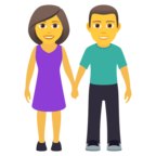Woman and Man Holding Hands