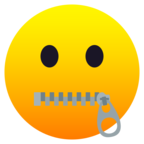 Zipper-Mouth Face