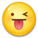 Подмигивающее лицо с языком
