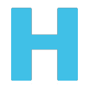 Обозначение регионального индикатора Буква H