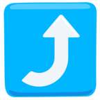 Right Arrow Curving Up