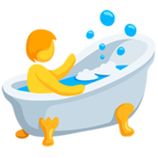 Person Taking Bath