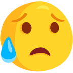 Sad but Relieved Face