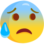 Anxious Face with Sweat