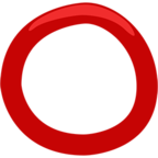 Hollow Red Circle