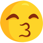 Kissing Face with Smiling Eyes