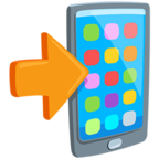 Mobile Phone with Arrow