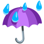 Umbrella with Rain Drops