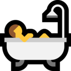 Person Taking Bath