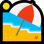 Beach with Umbrella