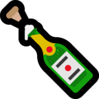 Bottle with Popping Cork