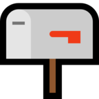 Closed Mailbox with Lowered Flag