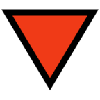 Red Triangle Pointed Down