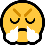 Face with Steam From Nose