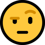 Face with Raised Eyebrow