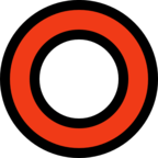 Hollow Red Circle