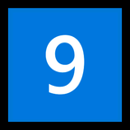 Keycap Digit Nine