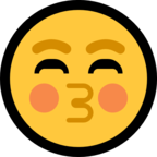 Kissing Face with Closed Eyes